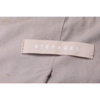 Stefanel Jacket/Coat Leather in Grey