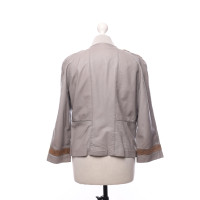 Stefanel Jacket/Coat Leather in Grey