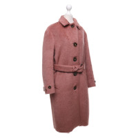 Burberry Cappotto di lana in rosa antico