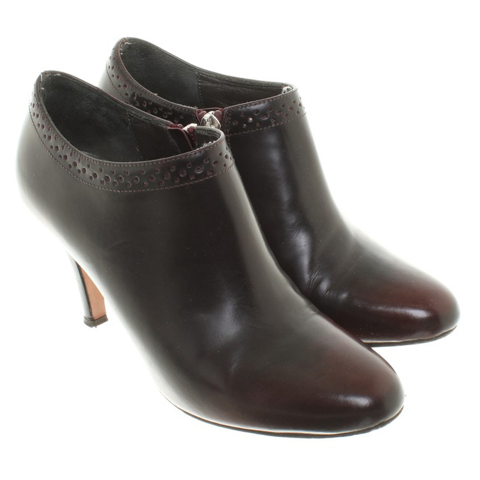 Navyboot Bordeaux red ankle boots