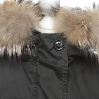 Barbed Parka with real fur