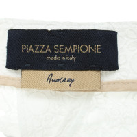 Piazza Sempione Piazza Sempione - Pantalon en coton blanc