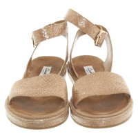 Clarks Sandals Leather in Beige
