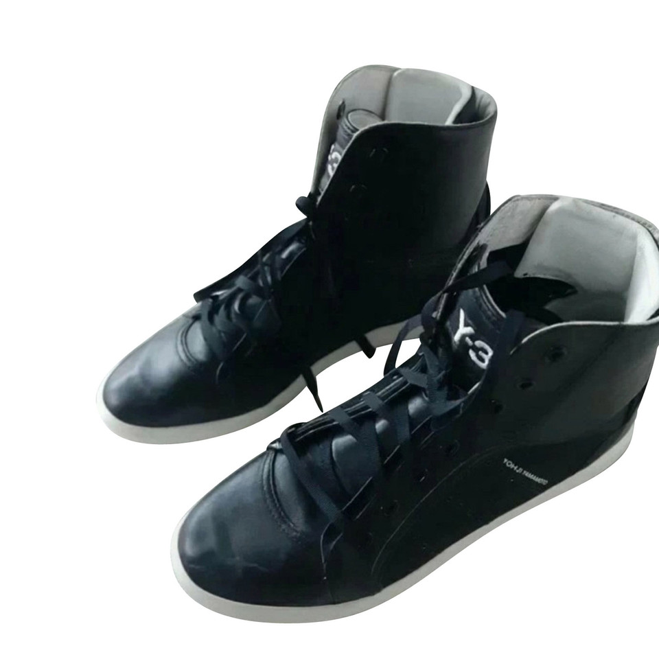 Yohji Yamamoto Sneakers Leer in Zwart