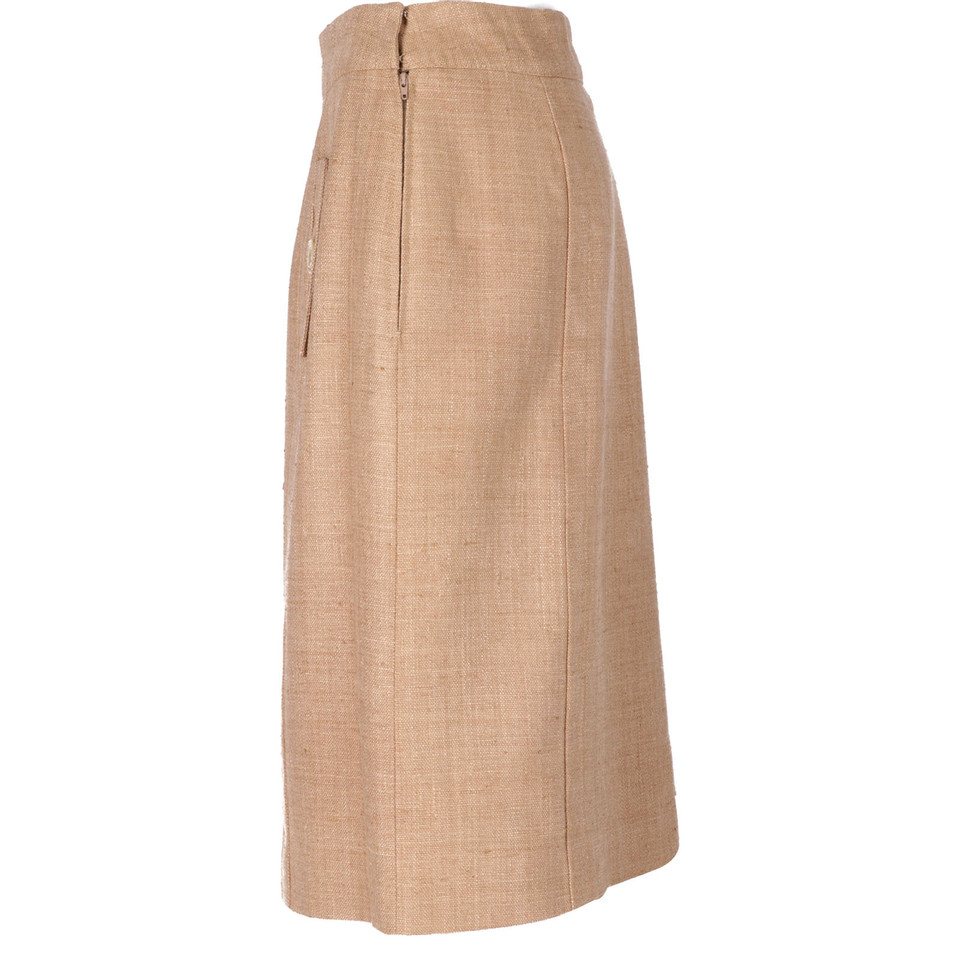 Valentino Garavani Skirt Linen in Beige