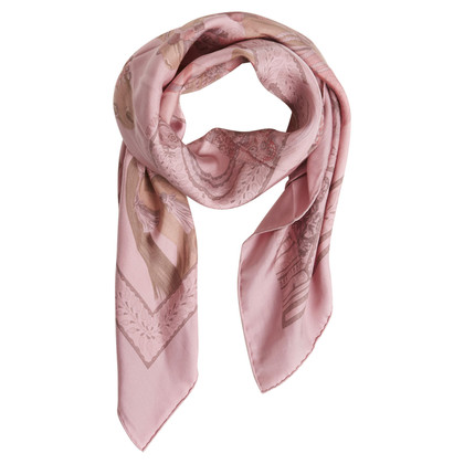 Hermès Schal/Tuch aus Seide in Rosa / Pink