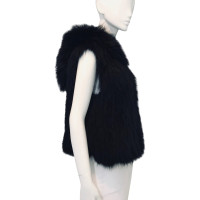 Zadig & Voltaire Jacket/Coat Fur in Black