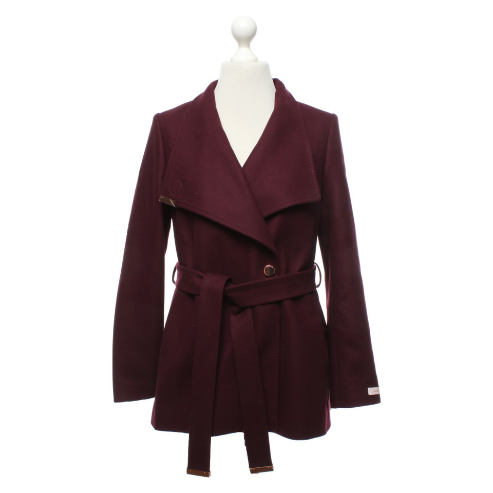 Ted Baker Giacca/Cappotto in Bordeaux