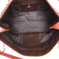 Dkny Shoulder bag Leather in Orange