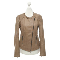 Set Jacket/Coat Leather in Beige