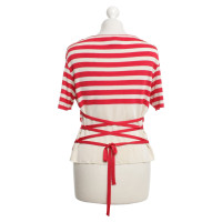 Moschino Cheap And Chic Top en rouge / blanc