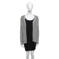 Closed Cardigan en gris-vert