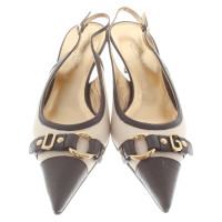 Dolce & Gabbana Slingback-pumps in beige / brown
