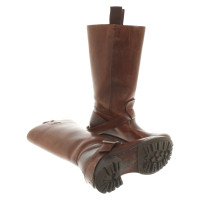 Closed Boots Leather in Brown