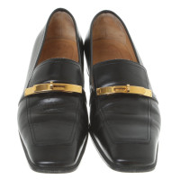Hermès Loafer in Schwarz