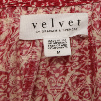 Velvet Bluse mit floralem Print 