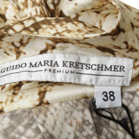 Guido Maria Kretschmer Blusa in seta stampa animalier