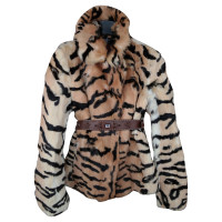 Thes & Thes Fur coat with Tiger-print 
