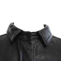 Other Designer Uterque - leather blouse in black