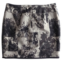 Marc Cain Jacquard-skirt with floral print