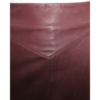 Reiss Skirt Leather in Red