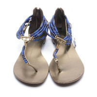 Giuseppe Zanotti Sandals Leather in Silvery