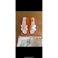 Hermès Oran in Pelle in Bianco