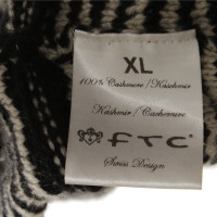 Ftc Cardigan lavorato a maglia in bianco e nero
