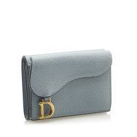 Christian Dior Borsette/Portafoglio in Pelle in Blu
