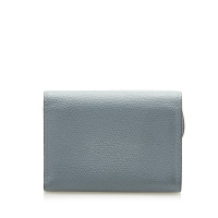 Christian Dior Täschchen/Portemonnaie aus Leder in Blau