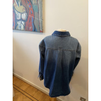 Alaïa Jacket/Coat Cotton in Blue