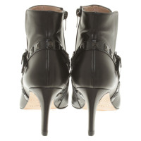 Pura Lopez Leather Boots in Black