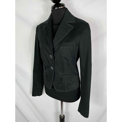 Trussardi Jacket/Coat Cotton in Black