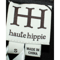 Haute Hippie Kleid aus Baumwolle in Schwarz