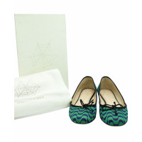 Charlotte Olympia Sandals Leather in Green