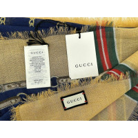 Gucci Sciarpa in Cotone in Blu