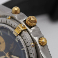 Breitling Armbanduhr aus Stahl in Blau