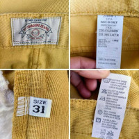 Armani Jeans Trousers Cotton in Yellow