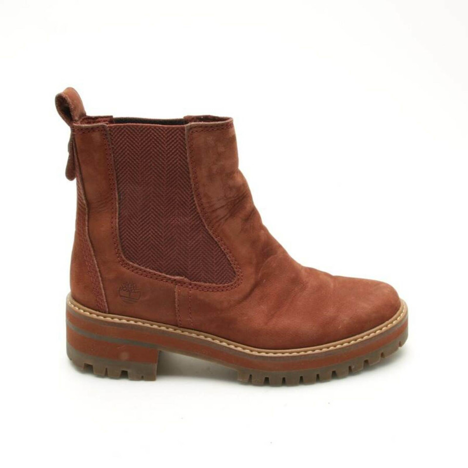 Timberland Bottines en Cuir en Marron