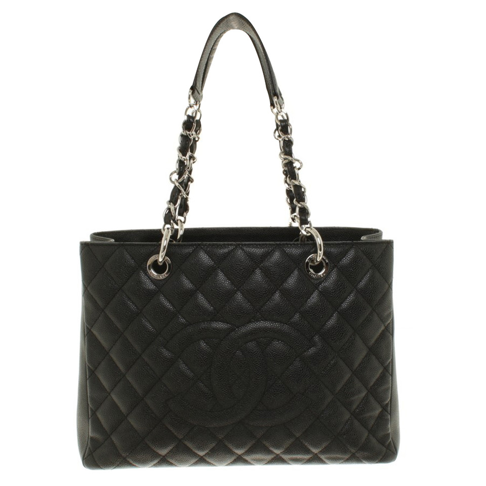 Chanel "Grand Shopping Tote" made of caviar leather