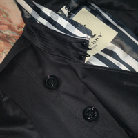 Burberry Prorsum Jacket/Coat Cotton in Black