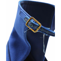 Burberry Sandalen aus Leder in Blau