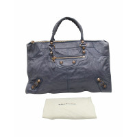 Balenciaga Tote Bag aus Leder in Blau