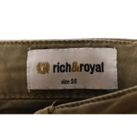 Rich & Royal Trousers Cotton in Olive