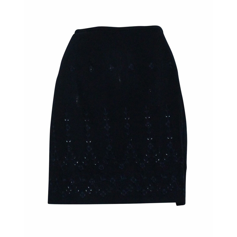 Dkny Skirt Wool in Blue