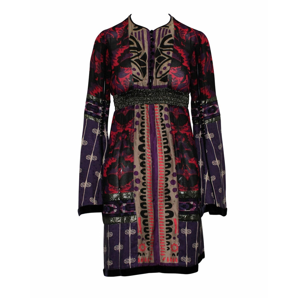 Anna Sui Kleid aus Seide in Violett