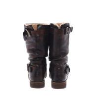 All Saints Stiefel aus Leder in Braun