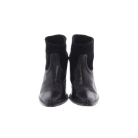 All Saints Stiefeletten aus Leder in Schwarz