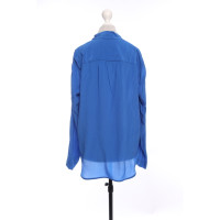 0039 Italy Top Silk in Blue
