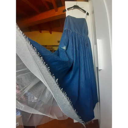 Maison Martin Margiela Kleid aus Jeansstoff in Blau